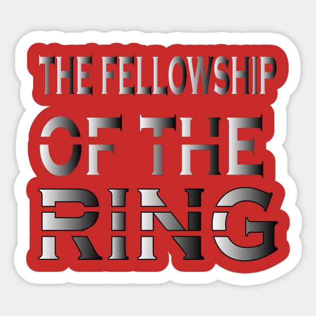 the fellowship of the ring Sticker by NadisinArt